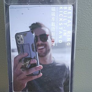 New In Box Metal Ring Built-In Kickstand Phone Cover Rosegold Stylo 6